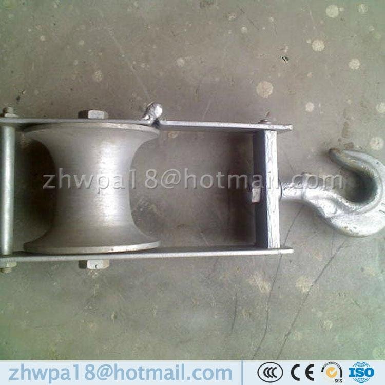 China supplier Single roller cable block with cable retainer 2