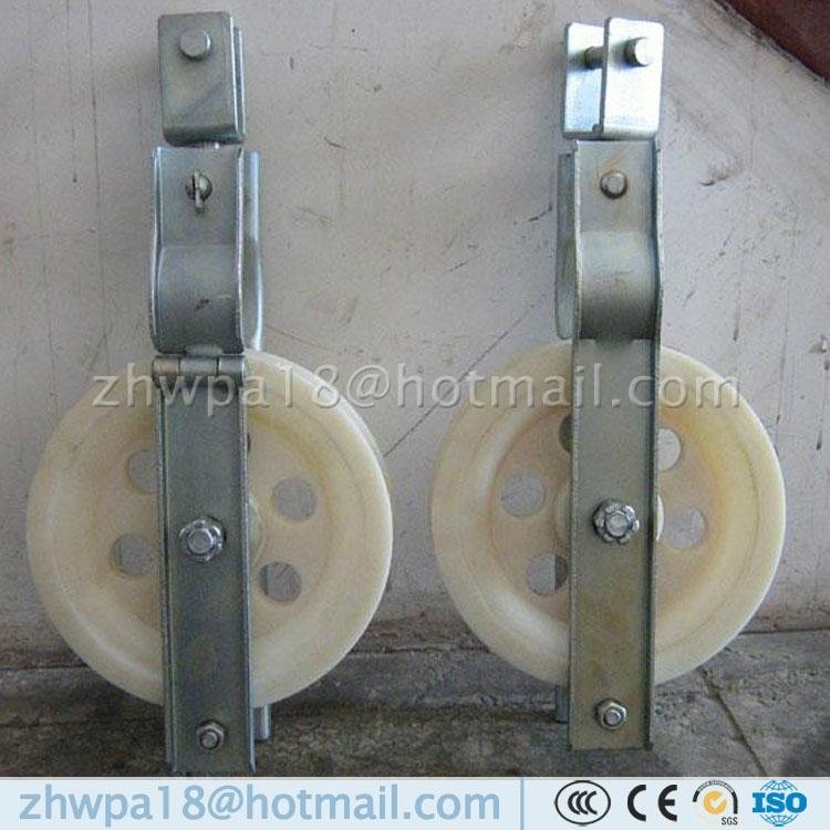 China supplier Single roller cable block with cable retainer 4