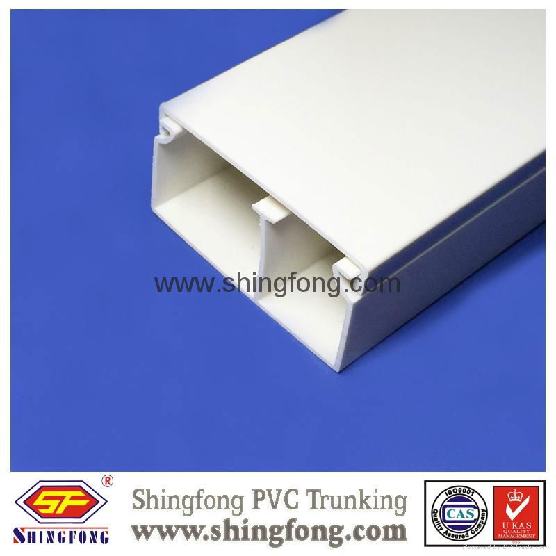 Good quality low price Electrical PVC compartment Trunking 20x10/50x25/100x50