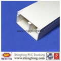 Good quality low price Electrical PVC compartment Trunking 20x10/50x25/100x50 1