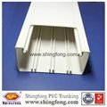 Good quality low price Electrical PVC compartment Trunking 20x10/50x25/100x50 2