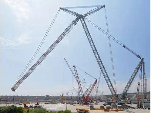 50 ton Tony telescopic boom crawler crane SCC500E  2
