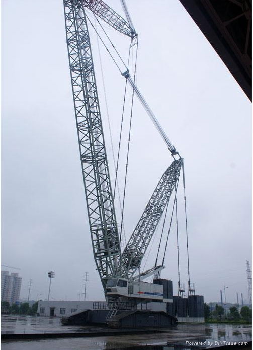 50 ton Tony telescopic boom crawler crane SCC500E  4