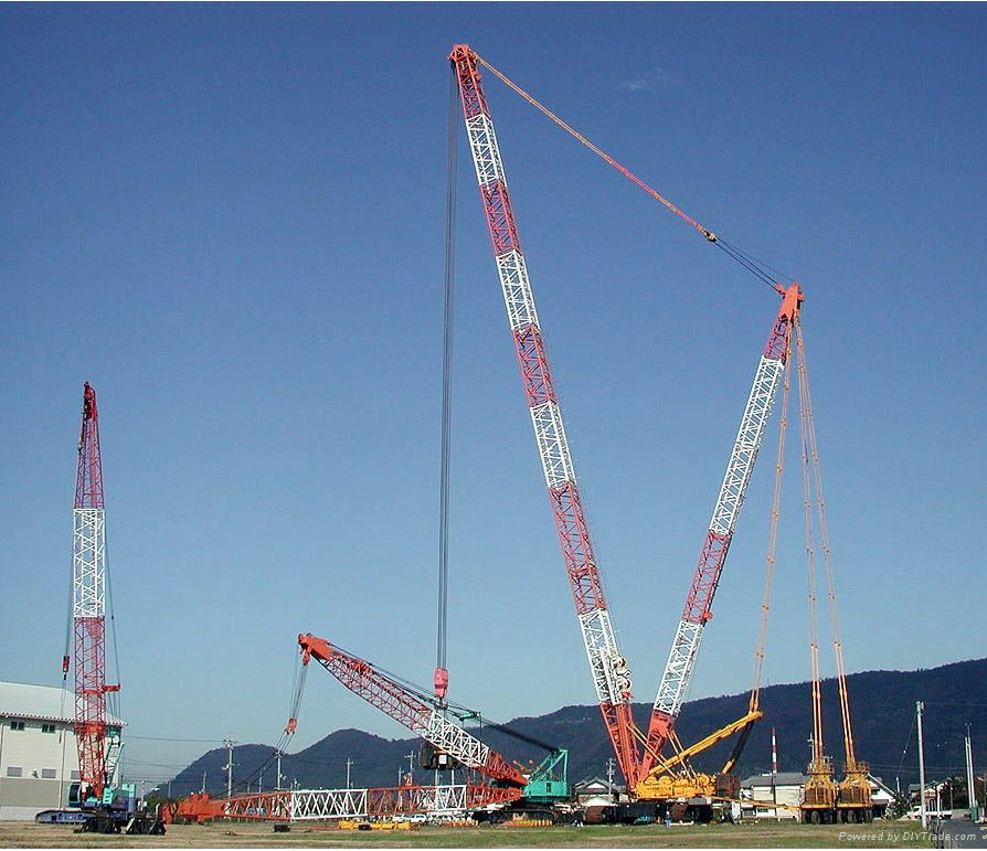 50 ton Tony telescopic boom crawler crane SCC500E  5