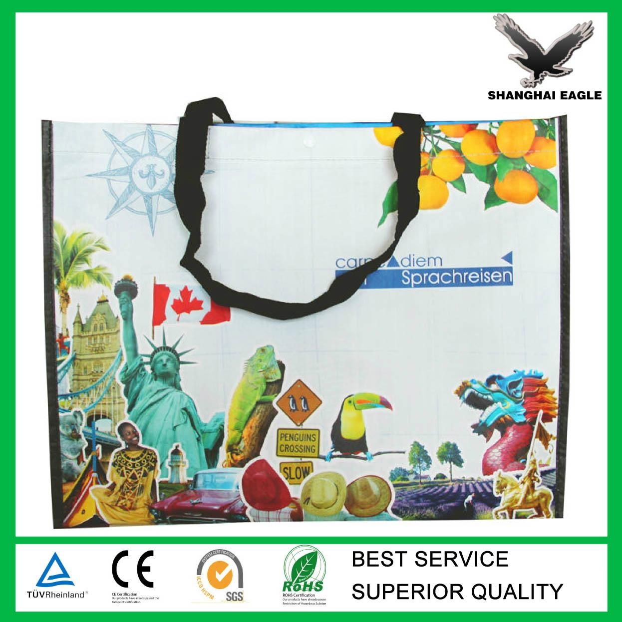 Wholesales promotional Matte and Glossy BOPP Laminated PP Woven Bag 3