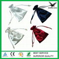 Custom high quality satin jewelry bag string pouch