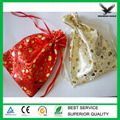 Custom high quality satin jewelry bag string pouch 3