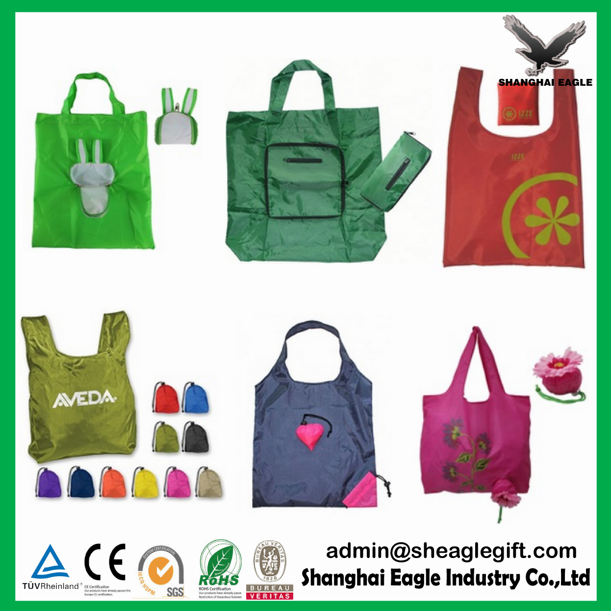 OEM Cheap Recycled Polyester foldable shopping bag (China Manufacturer) Other Bags & Cases