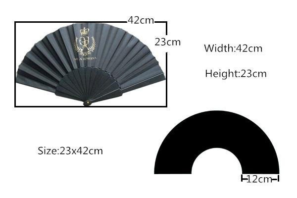Custom fold up plastic silk hand fan 2