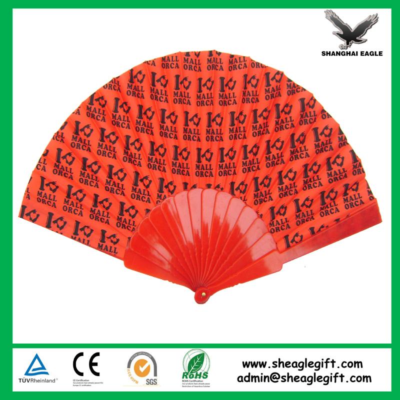 Custom fold up plastic silk hand fan 3