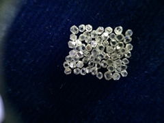 white synthetic gem  diamond made in