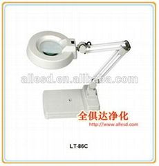 Desktop Optical lenses Cleanroom illuminated Magnifier LED lamp