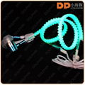 factory price metal zipper earphone earbuds noise canceling headphone with mic