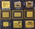 Gold Ceramic CPU Processor Scrap