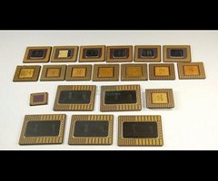 Gold ceramic cpu processor scrap Available