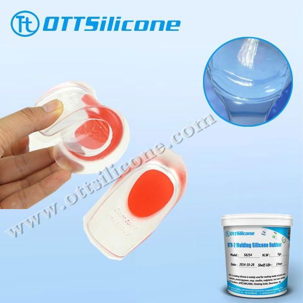 Translucent silicone rubber for shoe insole