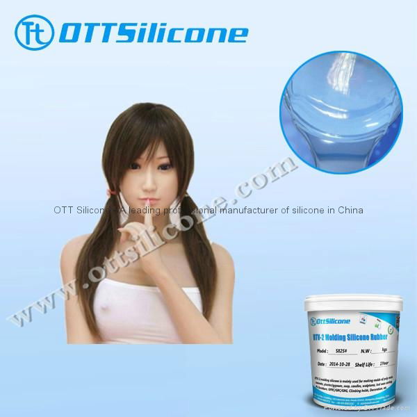 Liquid life casting silicone rubber for sex toy making