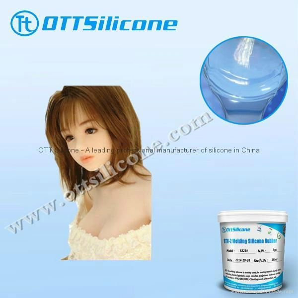 RTV-2 liquid silicone rubber for adult dolls