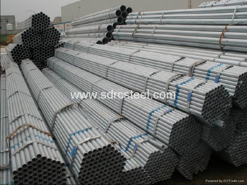 Welded Connection Round Hot-DIP Galvanized Steel Pipe 4