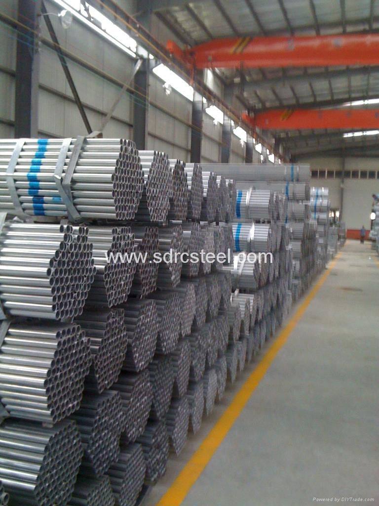 Hot Rolled Hot-DIP Galvanized Round Steel Pipe 4
