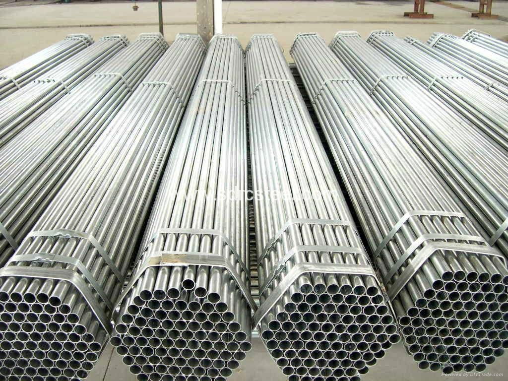 Hot Rolled Hot-DIP Galvanized Round Steel Pipe 5