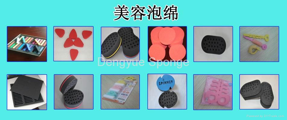 Double Sided with Big or Small Holes Ellipse Shaped Hair Twist Sponge 5