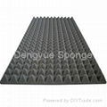 Self adhesive Pyramid Shaped sound absorption Acoustic Foam Panel 1