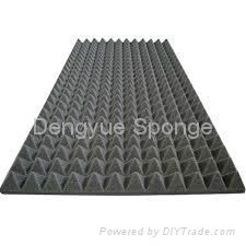 Self adhesive Pyramid Shaped sound absorption Acoustic Foam Panel