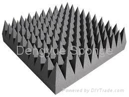 Self adhesive Pyramid Shaped sound absorption Acoustic Foam Panel 2