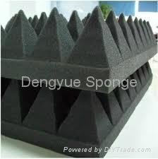 Self adhesive Pyramid Shaped sound absorption Acoustic Foam Panel 4