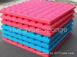 Self adhesive Pyramid Shaped sound absorption Acoustic Foam Panel 3