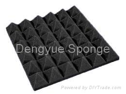 Self adhesive Pyramid Shaped sound absorption Acoustic Foam Panel 5