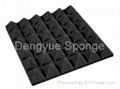 Self adhesive Pyramid Shaped sound absorption Acoustic Foam Panel 5