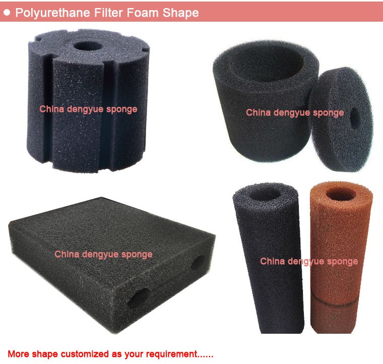 high quality polyurethane High density refrigerator antibacterial filter sponge 5