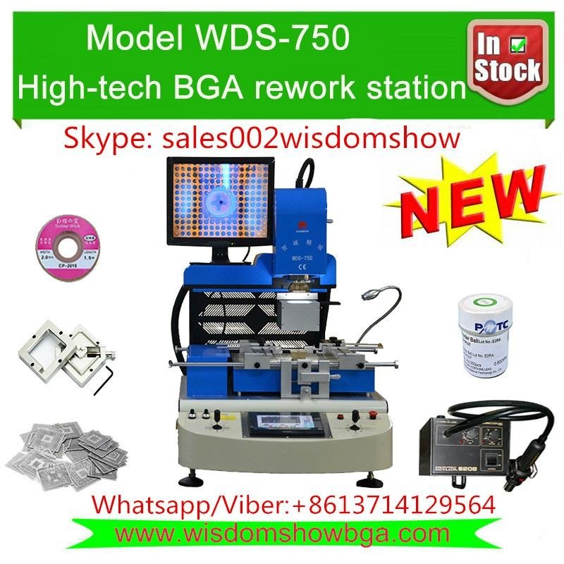 Higher automatic BGA rework station WDS-750 with Auto feed chips function 