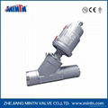 Pneumatic Angle Seat Valve welded