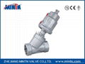 Pneumatic Angle Seat Valve thread