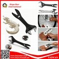 2 In 1 Alligator Adjustable Wrench, Combination Wrench Multi-function Tool