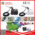 Battery Type mini compressor with air spray gun 1