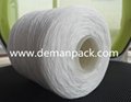 Sinopec 100% polyester Fiber Raw white Virgin Material 20s/2 100 pct Spun Polyes 3