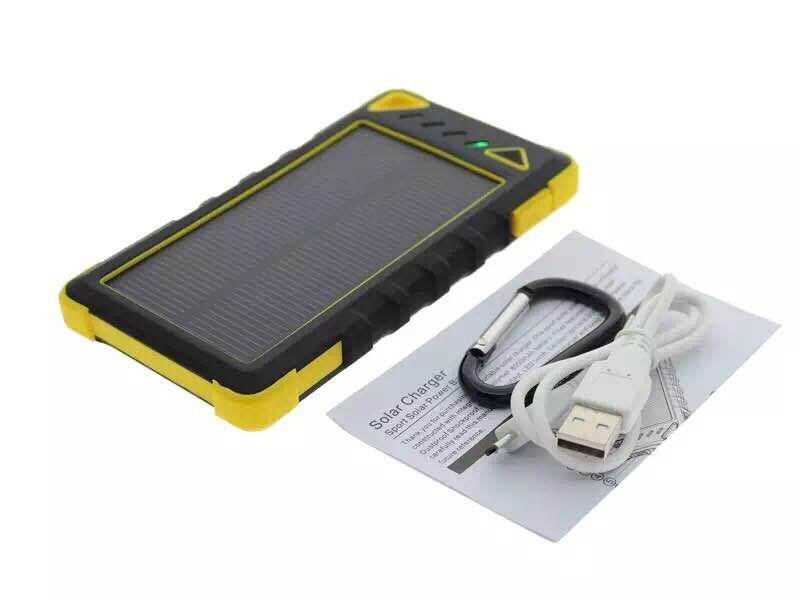 2016 high quality mobile portable solar charge powerbank 8000mah with oem logo 5