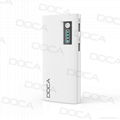 High capacity DOCA USB charger port power bank 13000mah with LED/LCD display 1