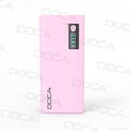 High capacity DOCA USB charger port power bank 13000mah with LED/LCD display 2