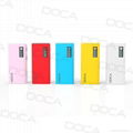 High capacity DOCA USB charger port power bank 13000mah with LED/LCD display 4