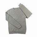2016 Spring classic crewneck horizontal rib pullover grey heather everyday sweat 1