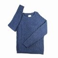 Superior High Quality Jacquard Cable Pullover Twist Stitch Argyle Donegal Wool K 1