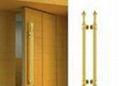 H Type Stainless Steel Entry Door Handles Simple Decorative Glass Door Knobs
