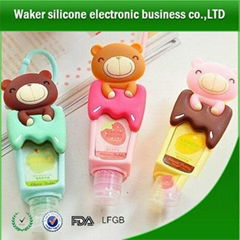 animal shape silicone hand sanitizer cover