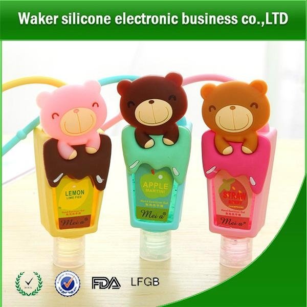 animal shape silicone hand sanitizer cover 4