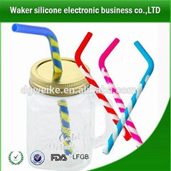 Silicone drinking straws